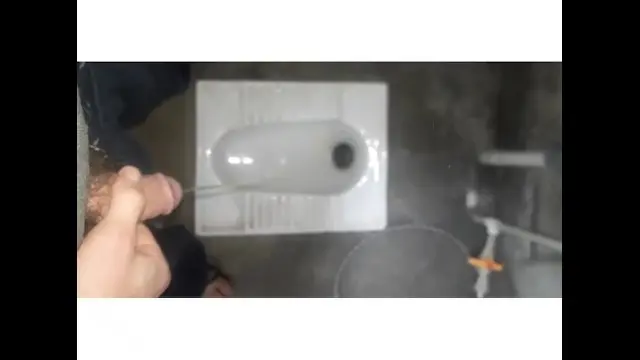 peeing in the toilet