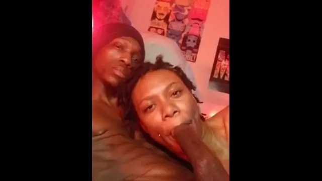 Petite ebony daemon kitti loves to feed on her daddy's bbd