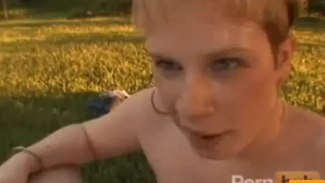 Rebecca sucking a dick outdoor